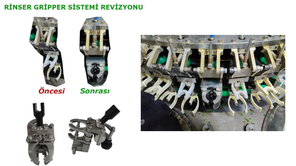 Rinser Gripper Sistemi Revizyonu